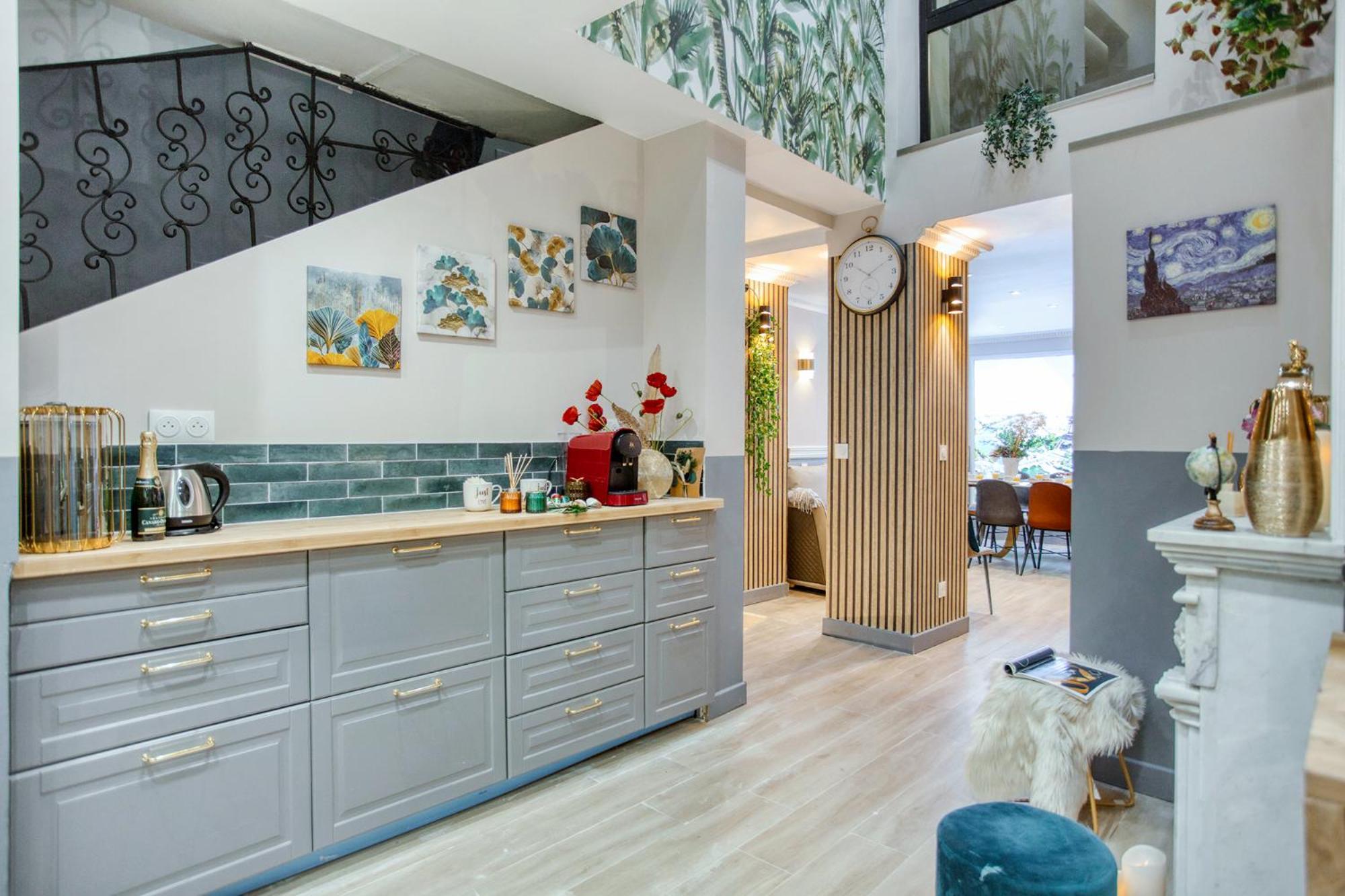 Elegant Triplex In Paris - Ideal For 10 - Aircon Kültér fotó